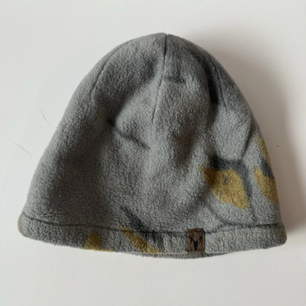 Hot Shot Gray Camo Realtree Women's Ribbed Knit Reversible Beanie Hat‎ Free Ship